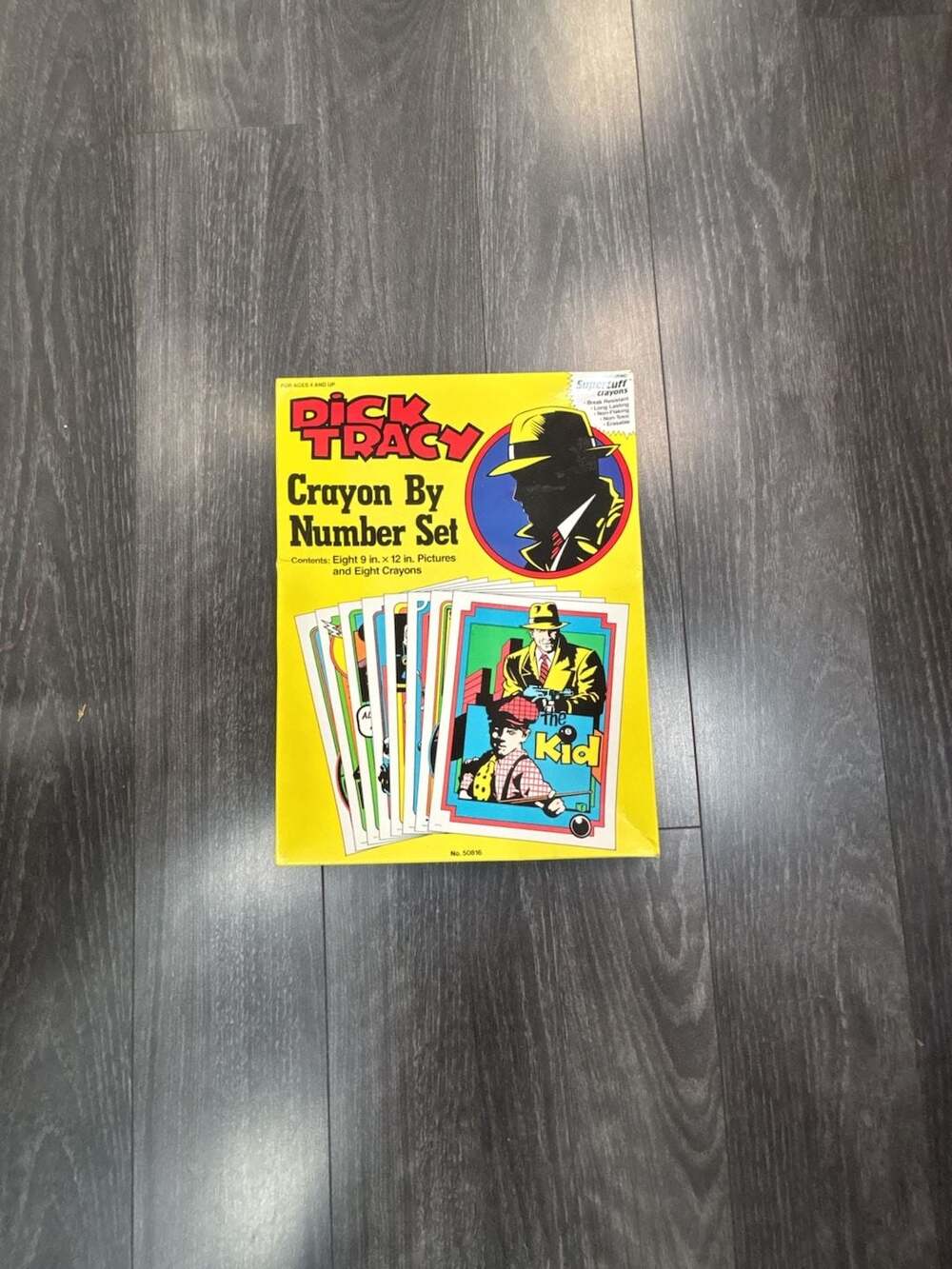 Vintage 1990 Dick Tracy Crayon By Number Set No. 50816 Craft House